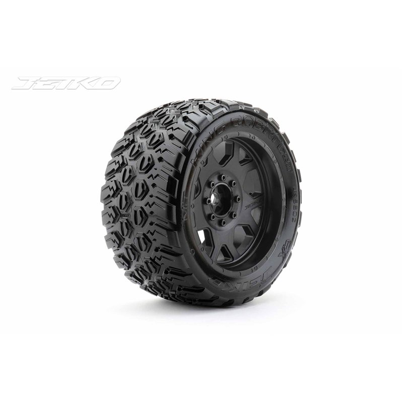 Jetko EX Tyre King Cobra Belted XMT Black Wheel TRX Xmaxx Kraton (2)