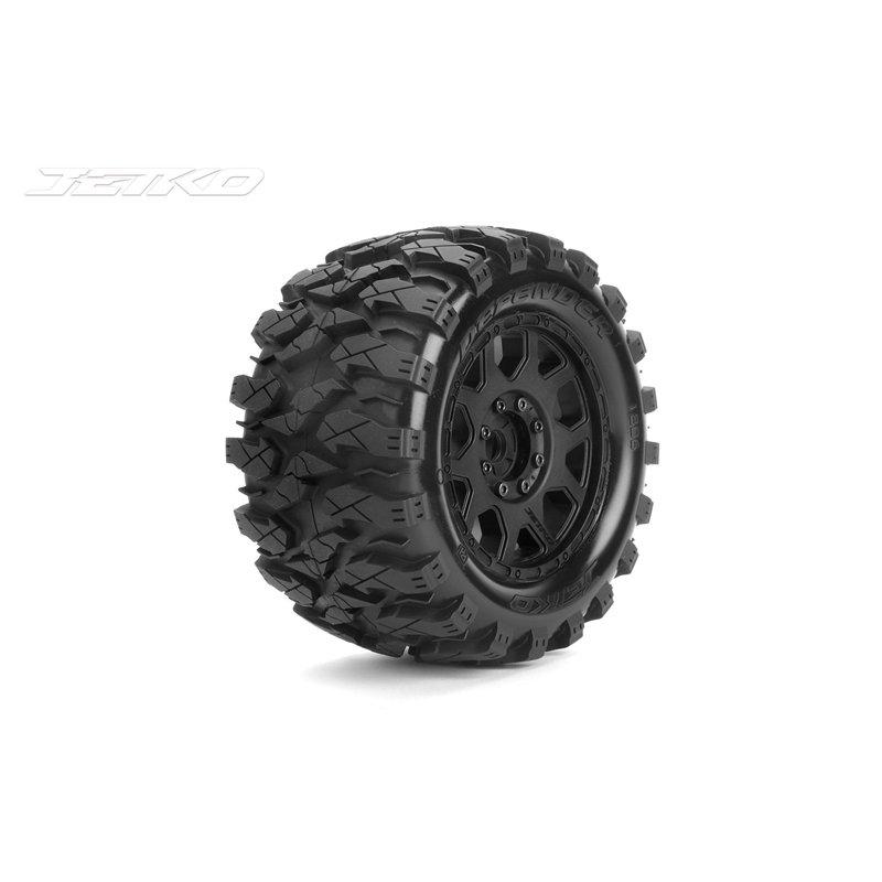 Jetko EX Tyre MT Defender Belted 3.8" 17mm-12mm Black Wheel