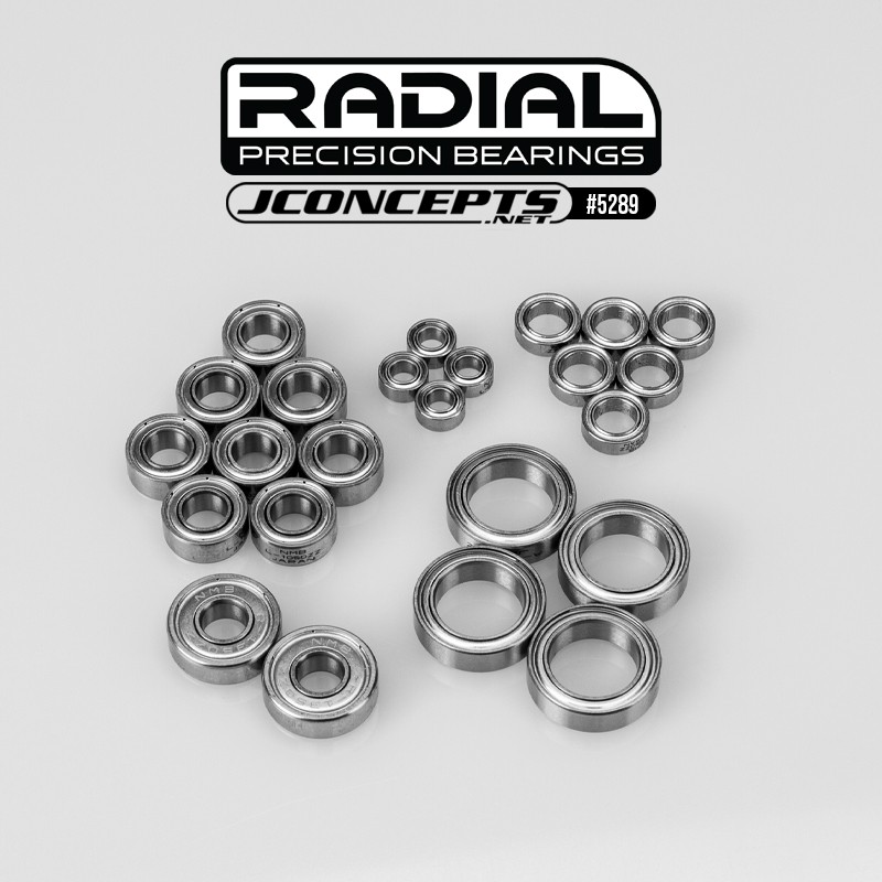 JConcepts - TLR 22X DC | 22X AC Radial NMB bearing set, 24pc