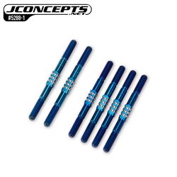 JConcepts - TLR 22X 3.5mm Fin Titanium turnbuckle, 6pc. - Burnt Blue