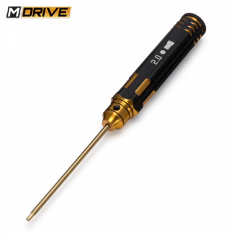 Pro TiN Insexnyckel Rak - 2.0mm