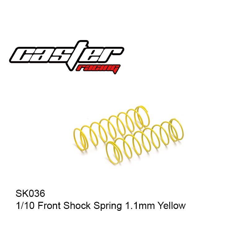 FRONT SHOCK SPRING 1.1MM YELLOW