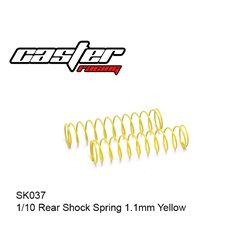 REAR SHOCK SPRING 1.1MM YELLOW