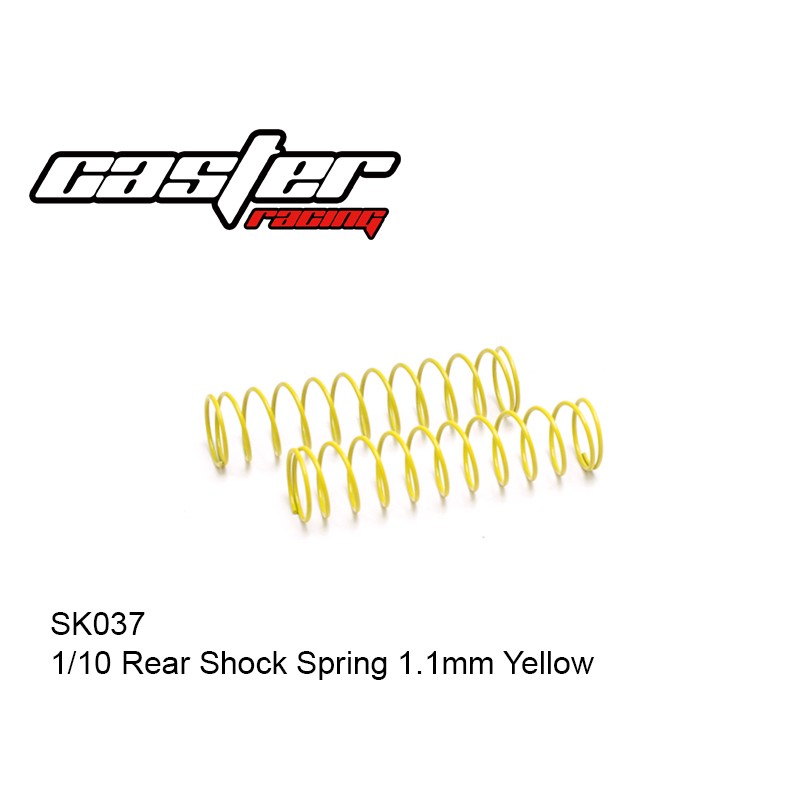REAR SHOCK SPRING 1.1MM YELLOW