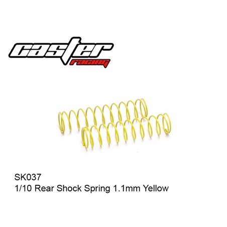 REAR SHOCK SPRING 1.1MM YELLOW