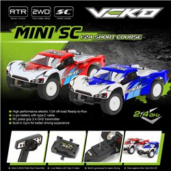 Veko Mini SC Blue 1:24 Short Course RTR with Gyro