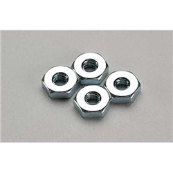 6-32 steel hex nuts (4 per pkg
