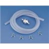 Silicone Tubing Blue 90cm (3.2mm id) with fuelfilter &amp; clips