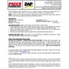 ZAP POLY Lexan & ABS etc 14gr