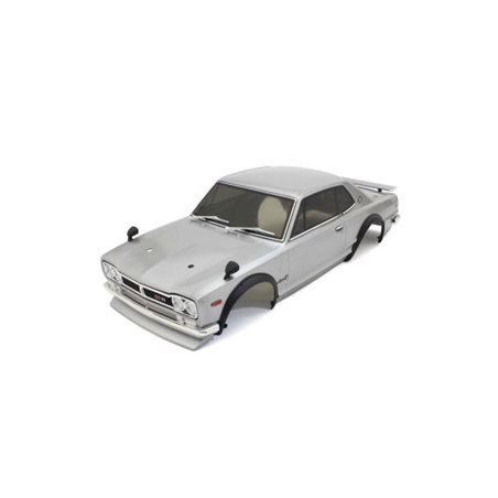 Body shell set 1:10 Fazer FZ02S Skyline 2000 GT-R KPGC10 Silver