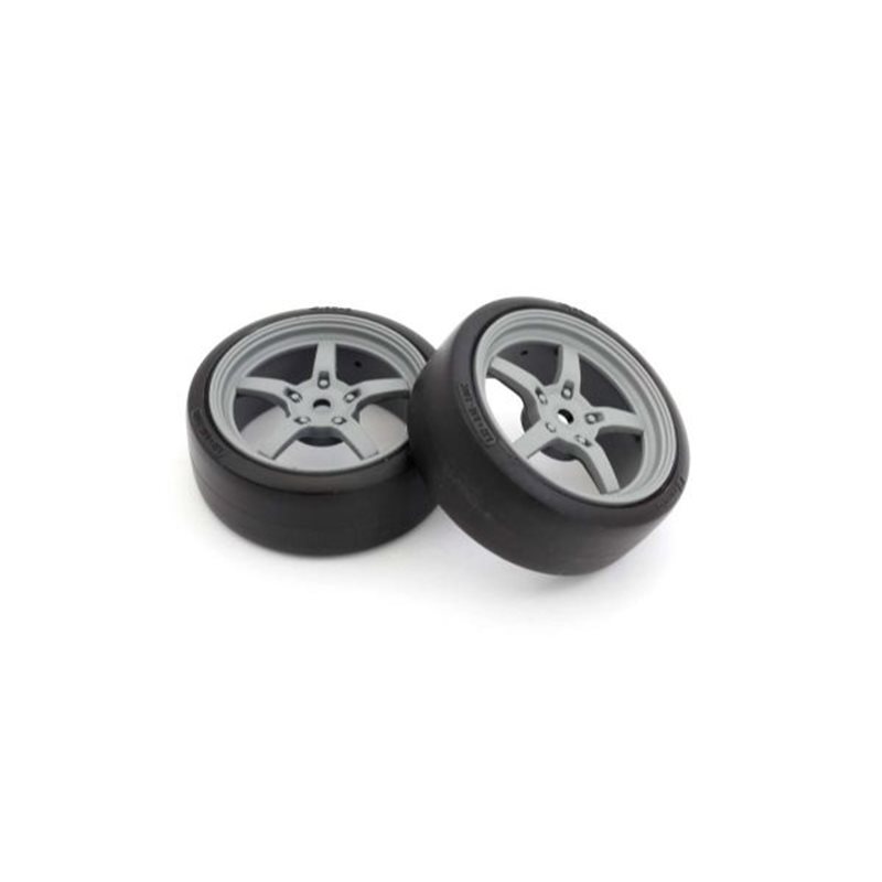 Pre-Glued Drift Tyres FZ02 5-Spoke Racing 1:10 Fazer 2.0 (2) 