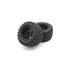Pre-Glued Tyres on black wheels Kyosho Mad Wagon VE (2)