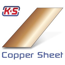 Kopparplåt 100x250x0,64mm (4"x10"x.025") (3)