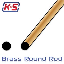 1 Meter Round Brass Rod 2.5 mm dia (5pcs)