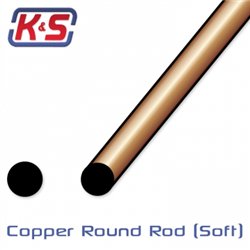 Bendable Copper Rod 1,6 & 2,3 mm 305mm