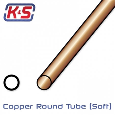 Copper Tubes Bendable 3/32'', 1/8'', 5/32'' 305mm