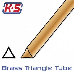 Brass Triangle Tube 6.7 x 305 mm (2)