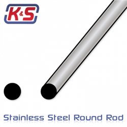 Stainless rod 6.35x305mm (1/4'') (1)