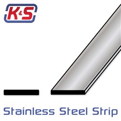 Stainless Strip 0.45 x 12.5 x 305 mm (1pce)