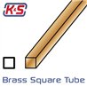 Square Brass Tube 2x2x300mm (0.45) (2)