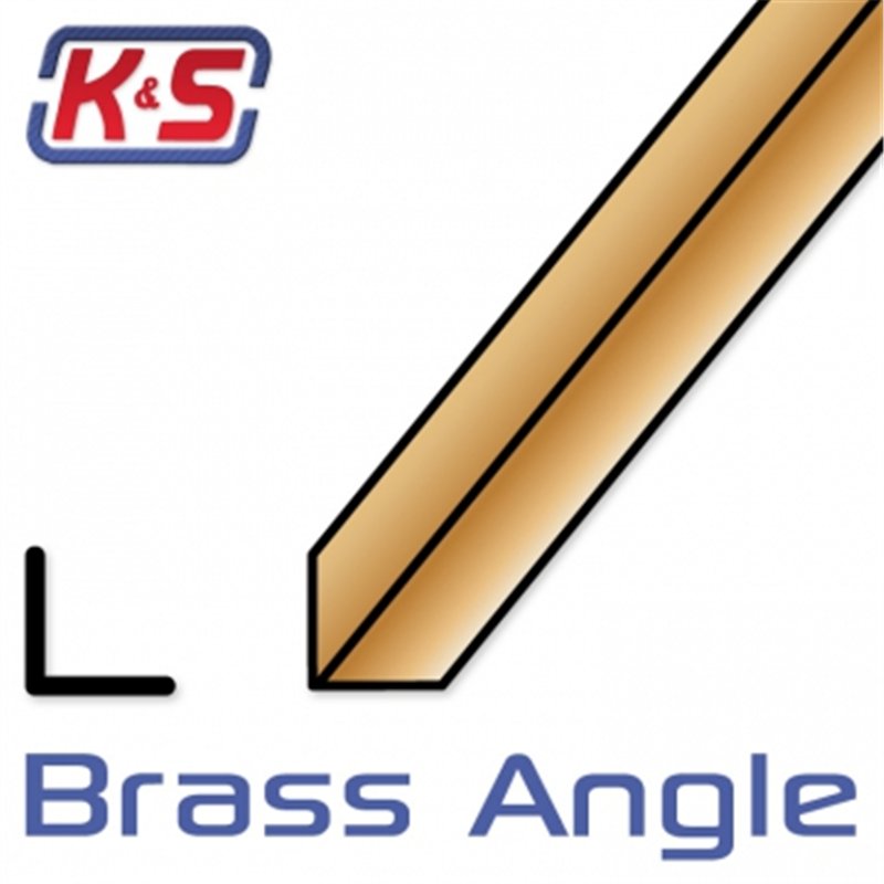 Brass angle 6.35x305mm (1/4") (1)