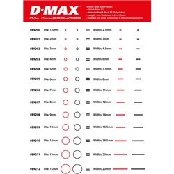 Krympslang Röd & Svart D1.5/B2.5mm x1m