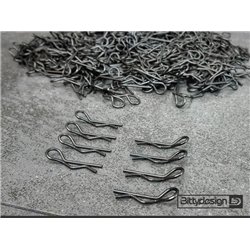 Body Clips Kit Big Scale (8) - Black