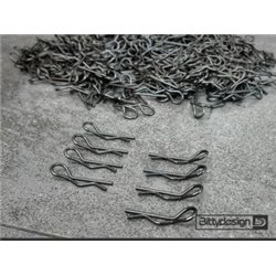 1/10 Body Clips Kit (8) - Black