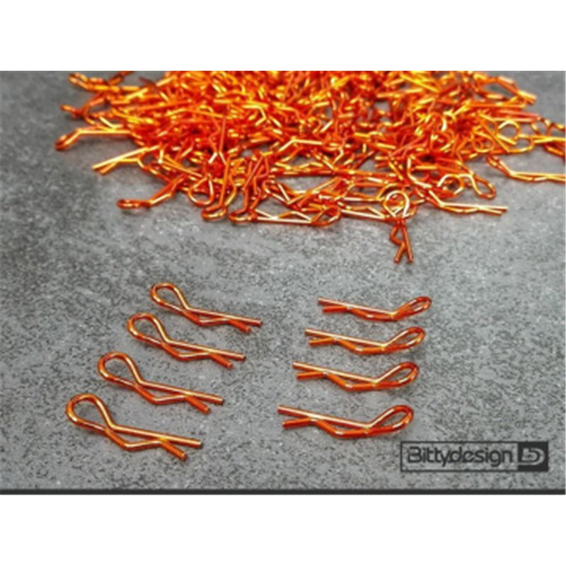 1/10 Body Clips Kit (8) - Orange
