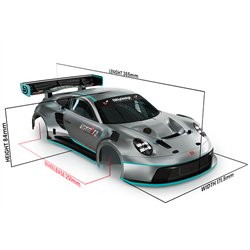 GT12 P-GT3R Kaross 1/12 Supastox Class (Omålad)