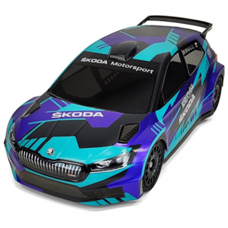 SKODA Fabia RS Rally2 Kaross 1/10 Rally 190mm Hard 1,2mm (Omålad)
