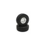 Pre-Glued Tyres Kyosho Outlaw Rampage Pro (2) Chromed Wheels