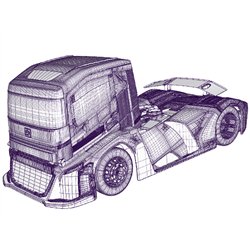 IRON Clear Body 1/10 Truck 190mm