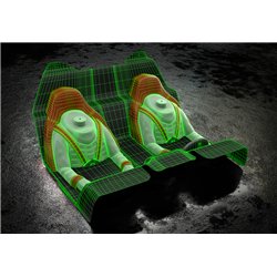 Clear Interior for TRAXXAS UDR FALCON-X, Pre-cut