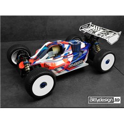 Body VISION 1/8 Buggy AE RC8B3.1 Nitro (Clear) Pre-Cut