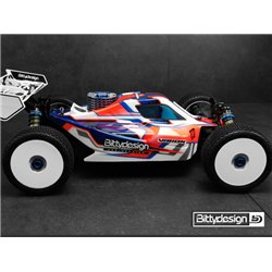 Kaross VISION 1/8 Buggy AE RC8B3.1 Nitro (Omålad) Klippt