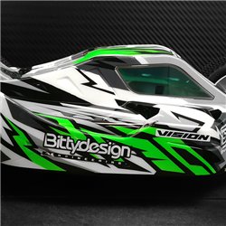 Kaross VISION 1/8 Buggy Kyosho MP10e (Omålad) Klippt