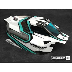 Body VISION 1/8 Buggy Mugen MBX8 Eco (Clear) Pre-Cut