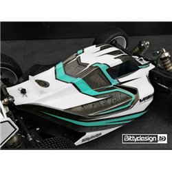 Kaross VISION 1/8 Buggy Mugen MBX8 Eco (Omålad) Klippt