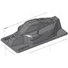 Body VISION 1/8 Buggy Mugen MBX8 Eco (Clear) Pre-Cut