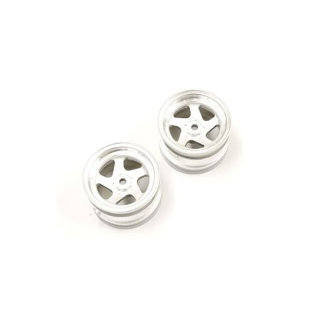 Wheel 5 spokes 43mm Kyosho Optima (2) Chrome Satin