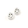 Wheel 5 spokes 43mm Kyosho Optima (2) Chrome Satin