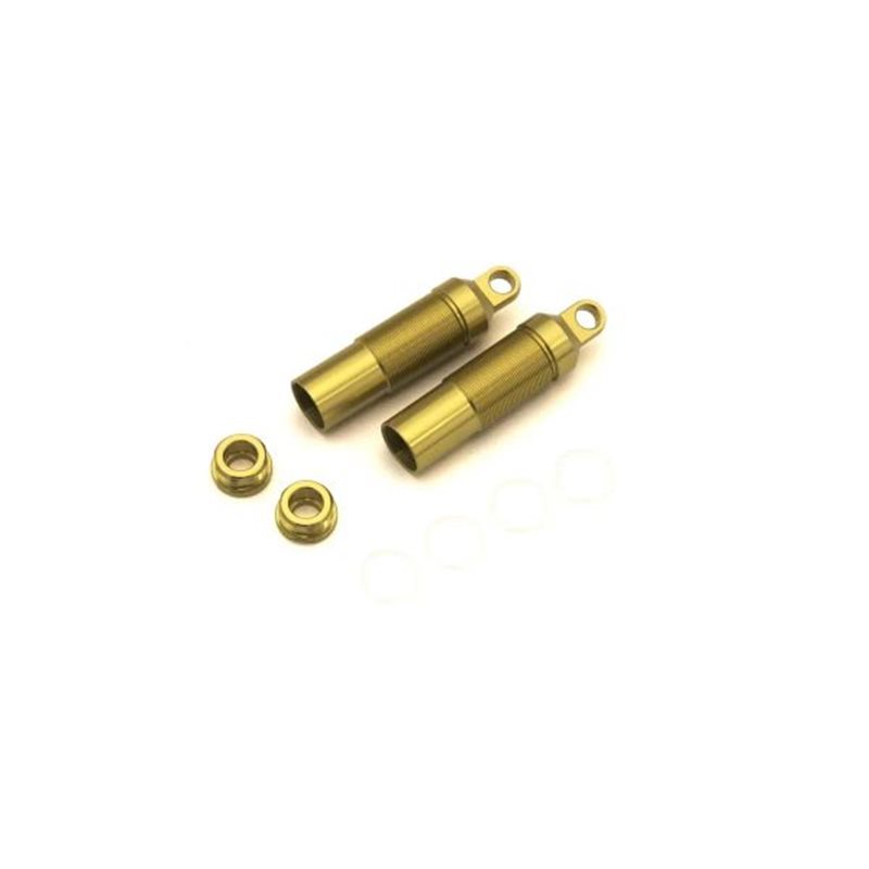 Rear Shock Case Kyosho Turbo Optima (2) Gold