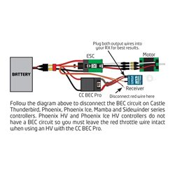 CC BEC PRO 20A MAX OUTPUT, 12S/50.4V MAX INPUT SWITCH