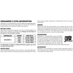 SIDEWINDER 3 ESC 12V 1/10 med 1406-6900KV Sensormotor
