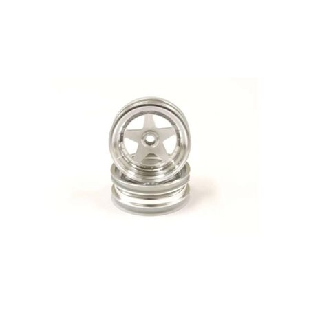 Front Wheel Kyosho Scorpion 2014 (2) Chrome Satin 2.2 inch