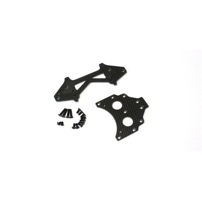 Long WB Rear Plate Set Kyosho Scorpion 2014 (273mm-Carbon)
