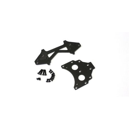 Long WB Rear Plate Set Kyosho Scorpion 2014 (273mm-Carbon)
