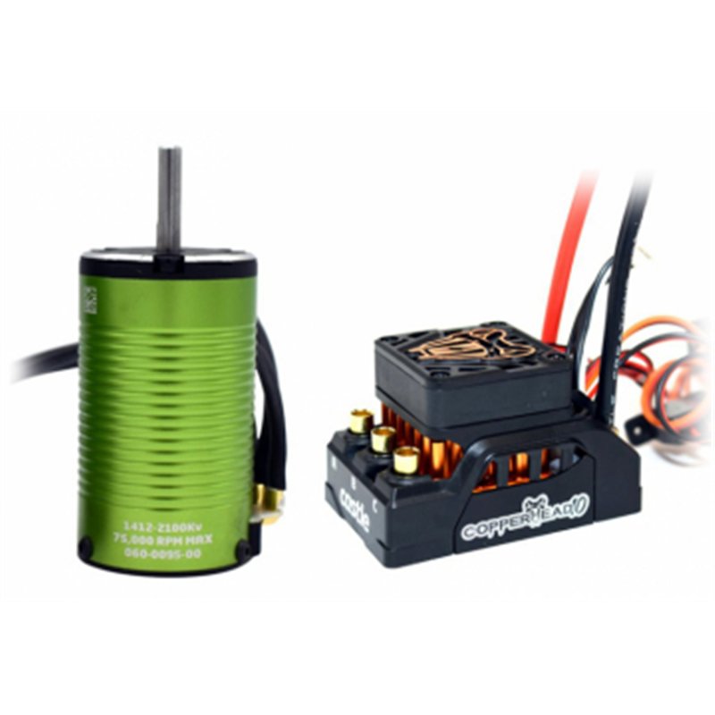 Copperhead 10 Sensor ESC och 1412-2100KV 5mm Combo