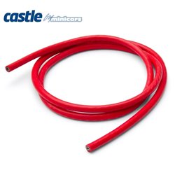 Kabel 90cm 08 AWG Röd